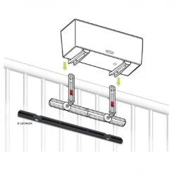 Lechuza Balconera Ergänzung Balkonkastenhalter Kunststoff Schwarz -Garten Leben 1323677 4