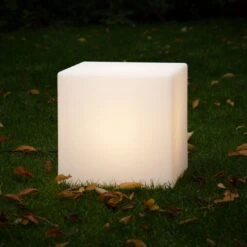 VON HASTEDT Pro Dotty Cube Sitzwürfel 33x33cm LED Weiß -Garten Leben 1325745 3