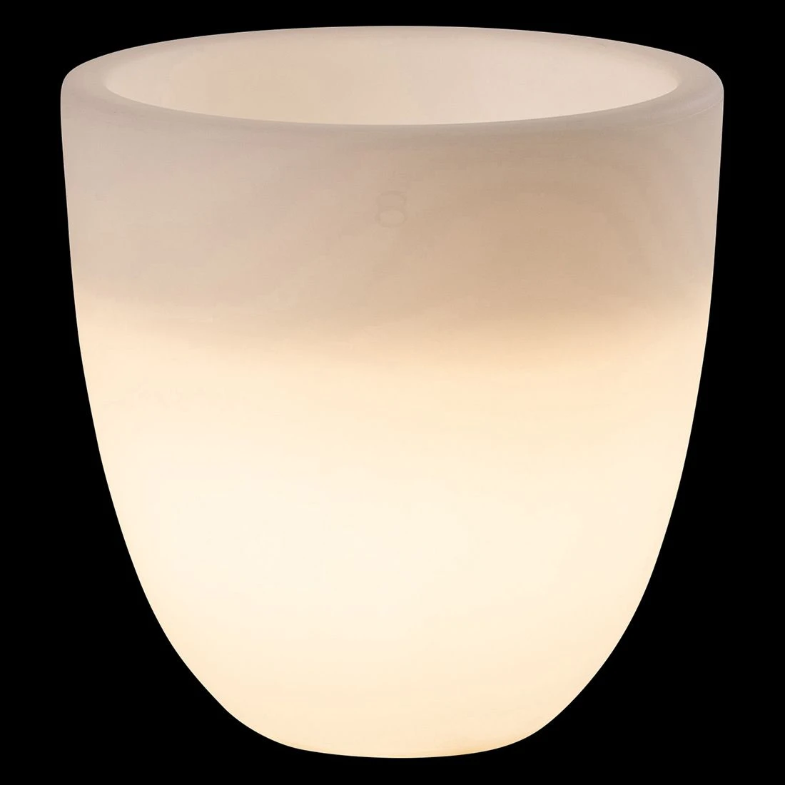 VON HASTEDT Pro Curvy Pot S PLUS SMART Pflanzkübel H39cm Ø39cm LED Weiß 5 VON HASTEDT Pro Curvy Pot S PLUS SMART Pflanzkübel H39cm Ø39cm LED Weiß – Bild 3