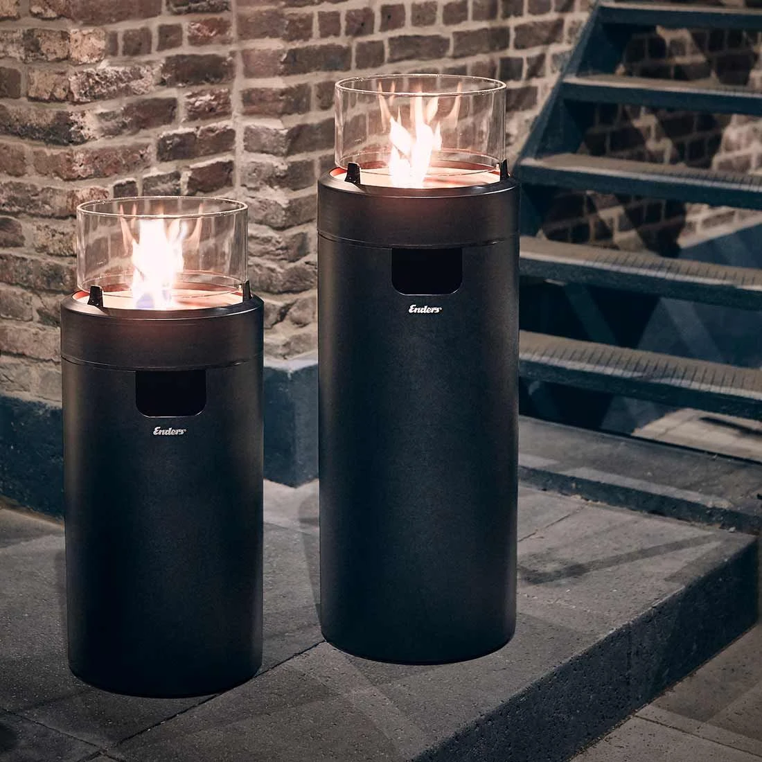 Enders NOVA LED M Gas-Feuersäule Ø36x88 Cm Edelstahl Schwarz 8 Enders NOVA LED M Gas-Feuersäule Ø36x88 Cm Edelstahl Schwarz – Bild 6