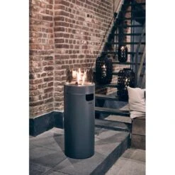 Enders NOVA LED M Gas-Feuersäule Ø36x88 Cm Edelstahl Grau -Garten Leben 1338813 8