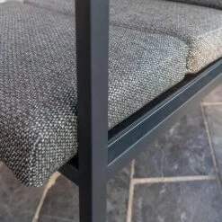 Trentino Loungeset 4-tlg. Edelstahl/Stoff Und Teak Armlehnen Grau Meliert -Garten Leben 1342883 7