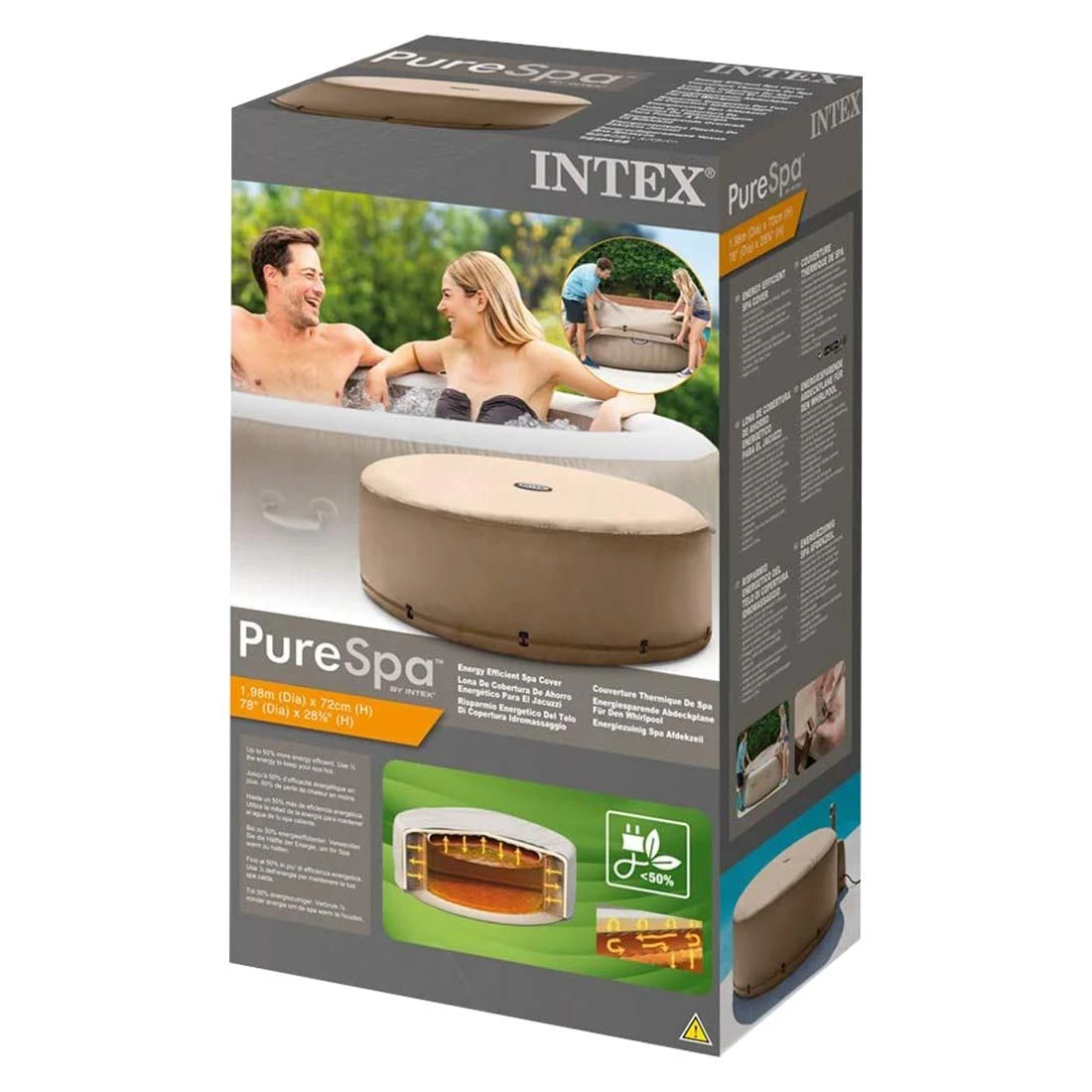 Intex Energiesparabdeckung Für Whirpool Pure Spa Beige 8 Intex Energiesparabdeckung Für Whirpool Pure Spa Beige – Bild 6