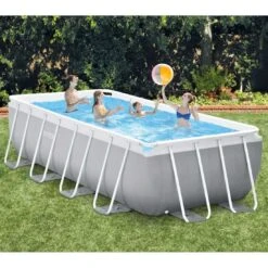 Intex Prism Frame Rectangular Pool Set 488x244x107cm Grau -Garten Leben 1342916 9