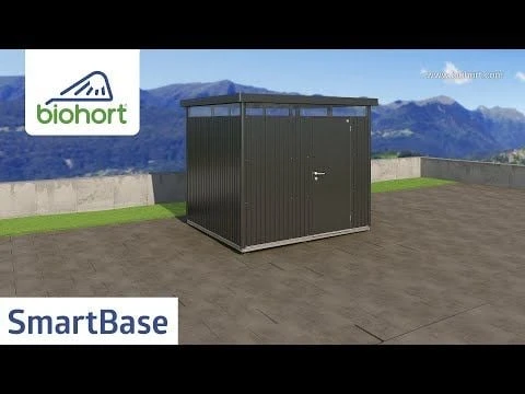 Biohort MiniGarage SmartBase Fundament 198x117cm Silber 3 Biohort MiniGarage SmartBase Fundament 198x117cm Silber