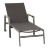 Siena Garden Savona Gartenliege Aluminium/Texfabric Graphit Matt/Quarz-Grau -Garten Leben 1352398 1