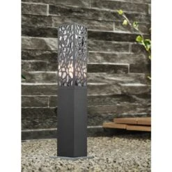 Trio Leuchten Cooper Wegeleuchte 10x10x60cm Edelstahl Anthrazit -Garten Leben 1352596 5