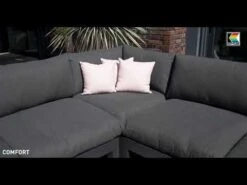 Kettler Comfort Ecklounge Aluminium/Agora Anthrazit Matt/Graphite