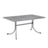 MWH Universal Gartentisch 160x90 Cm Streckmetall Eisengrau