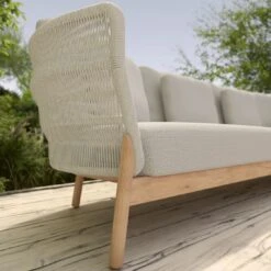 4Seasons Avalon Ecklounge 4-tlg. Teak/Rope Teak/Beige -Garten Leben 4seasons avalon loungeecke 4 tlg teak rope 1412337 4