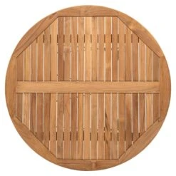 4Seasons Bellini Gartentisch Ø120cm Stahl/Teak Anthrazit/Teak -Garten Leben 4seasons bellini gartentisch durchm120cm stahl teak 1355555 3