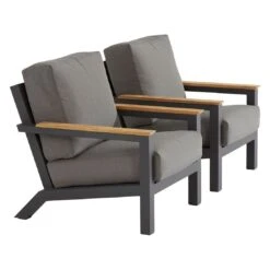 4Seasons Capitol Loungesessel Aluminium/Olefin Anthrazit -Garten Leben 4seasons capitol loungesessel aluminium olefin 1355577 6