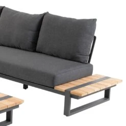 4Seasons Country Ecklounge 5-tlg. Mit Tisch 110x65cm Anthrazit/Natur -Garten Leben 4seasons country loungeecke t 5 tlg mit tisch 110x65cm 1412315 3