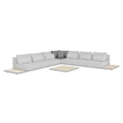 4Seasons Fidji Modular Eck-/Endmodul Aluminium/Polster Grau