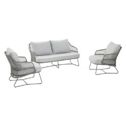 4Seasons Sempre Gartensofa Edelstahl/Rope Inkl. Kissen Anthrazit/Silbergrau 7 4Seasons Sempre Gartensofa Edelstahl/Rope Inkl. Kissen Anthrazit/Silbergrau -Garten Leben 4seasons sempre 2 5 sitzersofa edelstahl rope inkl kissen 1355995 3