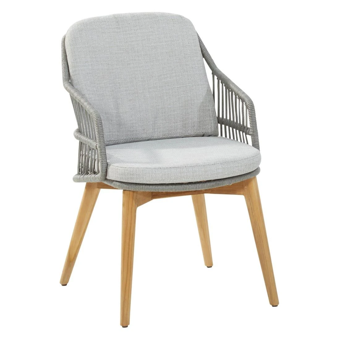 4Seasons Sempre Gartensessel Teak/Rope Inkl. Kissen Silver Grey 3 4Seasons Sempre Gartensessel Teak/Rope Inkl. Kissen Silver Grey