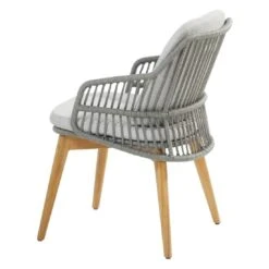 4Seasons Sempre Gartensessel Teak/Rope Inkl. Kissen Silver Grey 8 4Seasons Sempre Gartensessel Teak/Rope Inkl. Kissen Silver Grey -Garten Leben 4seasons sempre diningsessel teak rope inkl kissen 1356039 3