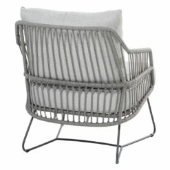 4Seasons Sempre Loungesessel Edelstahl/Rope Inkl. Kissen Anthrazit/Silbergrau -Garten Leben 4seasons sempre loungesessel edelstahl rope inkl kissen 1356006 4