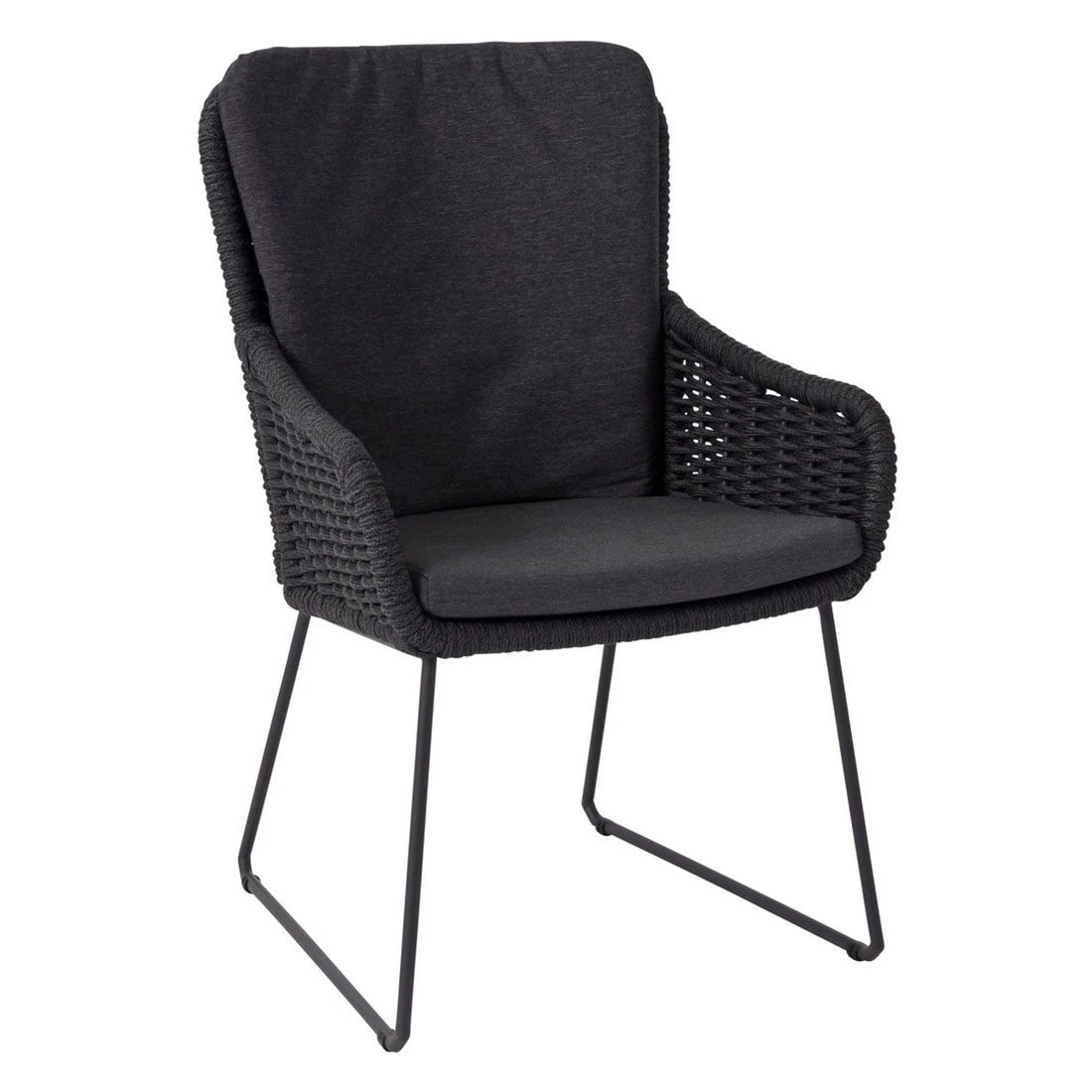 4Seasons Wing Gartensessel Edelstahl/Rope Inkl. Kissen Anthrazit 3 4Seasons Wing Gartensessel Edelstahl/Rope Inkl. Kissen Anthrazit