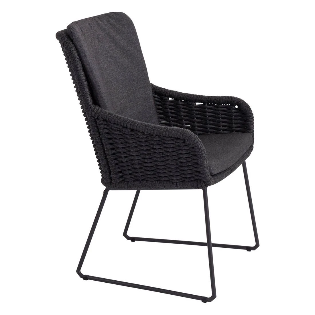 4Seasons Wing Gartensessel Edelstahl/Rope Inkl. Kissen Anthrazit 4 4Seasons Wing Gartensessel Edelstahl/Rope Inkl. Kissen Anthrazit – Bild 2