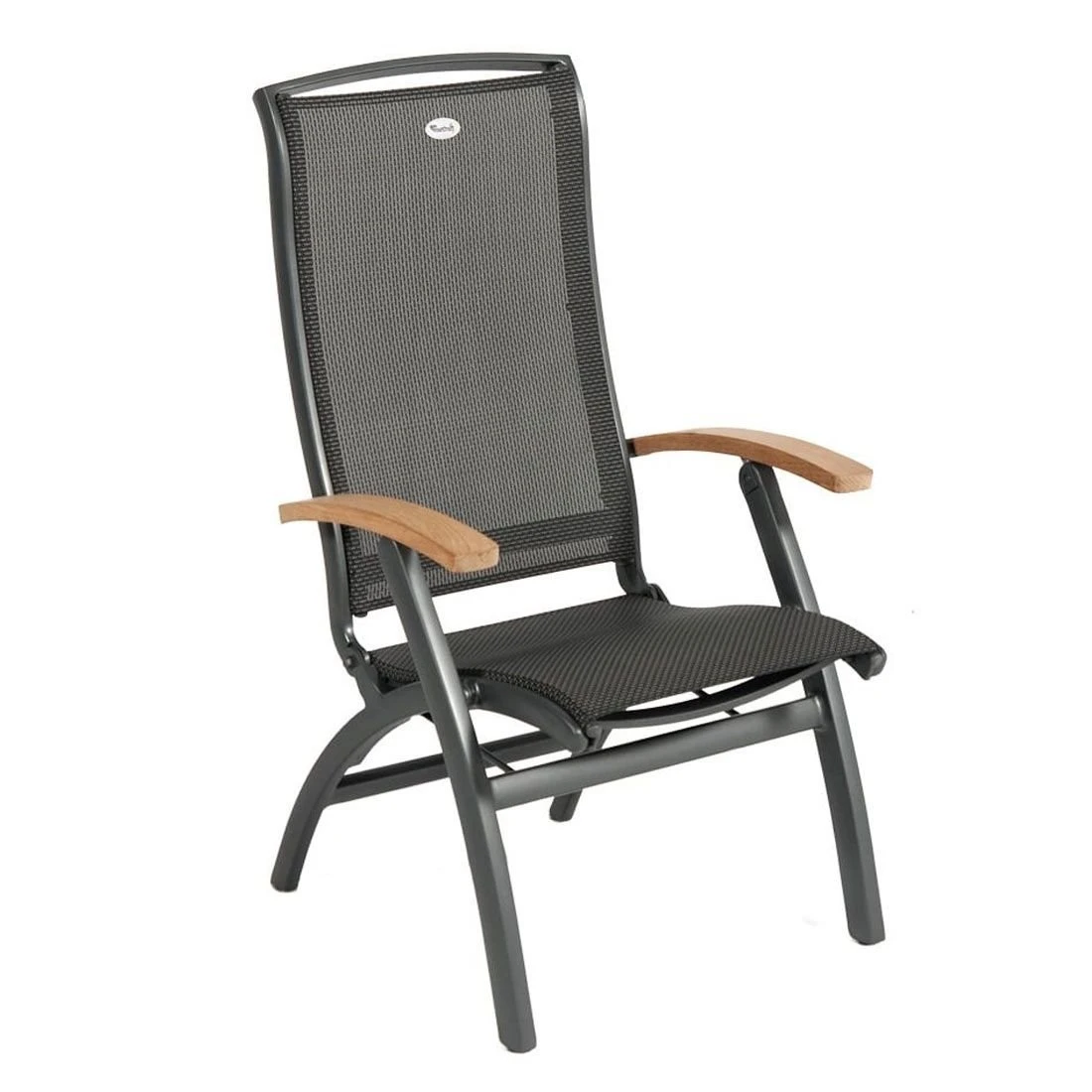 Hartman Da Vinci Klappsessel Aluminium/Textilene Mit Teak-Armlehnen Xerix 3 Hartman Da Vinci Klappsessel Aluminium/Textilene Mit Teak-Armlehnen Xerix