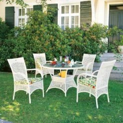 Best Madelene Stapelsessel Geflecht Creme -Garten Leben 540851 2