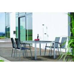 Stern Tischgestell 160x90 Cm Aluminium Graphit -Garten Leben 543348 6