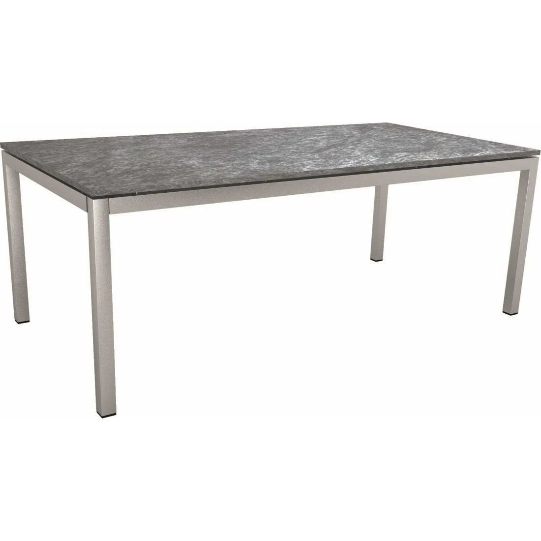 Stern Gartentisch-Gestell 200x100cm Edelstahl Vierkantrohr 4 Stern Gartentisch-Gestell 200x100cm Edelstahl Vierkantrohr – Bild 2