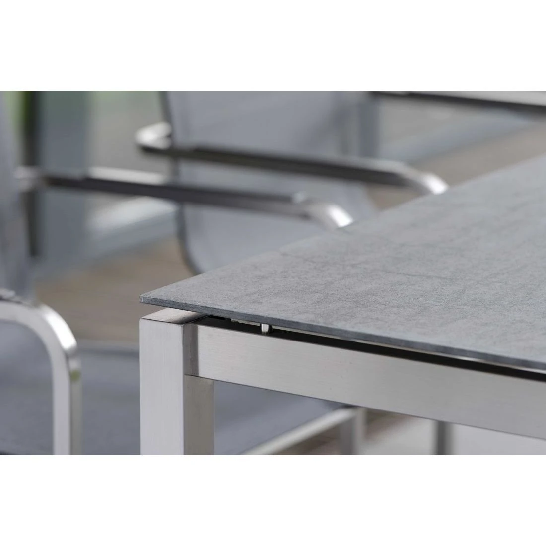 Stern Gartentisch-Gestell 200x100cm Edelstahl Vierkantrohr 9 Stern Gartentisch-Gestell 200x100cm Edelstahl Vierkantrohr – Bild 7