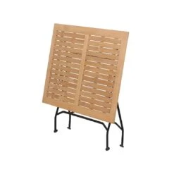 Siena Garden Peru/Mainau Biergarten-Klapptisch 120x80 Cm Stahl/Teak-Mix Schwarz -Garten Leben 545955 6