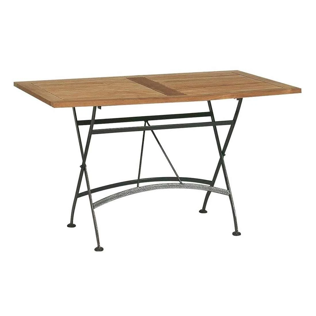 4Seasons Darwin Klapptisch 120x70 Cm Schmiedeeisen Verzinkt/Teak Anthrazit 3 4Seasons Darwin Klapptisch 120x70 Cm Schmiedeeisen Verzinkt/Teak Anthrazit