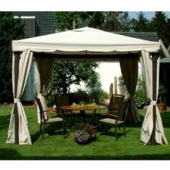 LECO 4er-Set Seitenteile Für Pavillon SAHARA 3x3m Natur