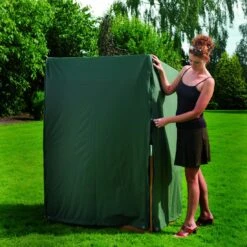 Heinemeyer Schutzhülle 130x90x163/132cm Für Strandkorb, Mit 2 Reißverschlüssen, Teak-Safe Grün