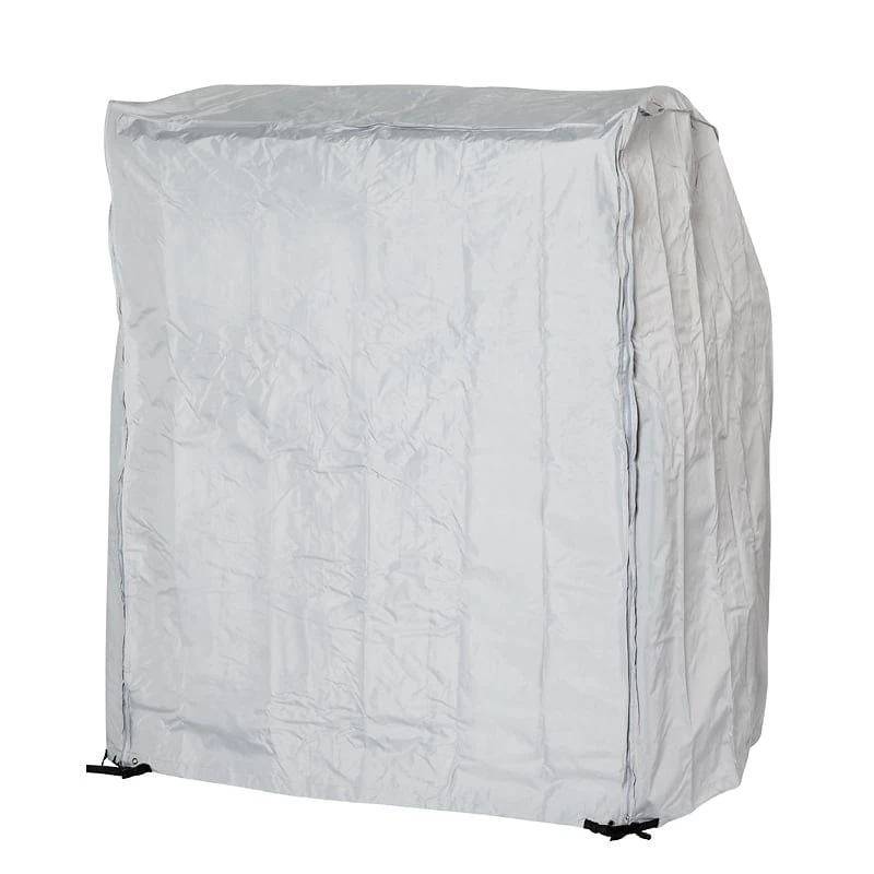 Heinemeyer Schutzhülle 125x110x156/135cm Für Strandkorb, Mit 2 Reißverschlüssen, Teak-Safe Grau 4 Heinemeyer Schutzhülle 125x110x156/135cm Für Strandkorb, Mit 2 Reißverschlüssen, Teak-Safe Grau – Bild 2