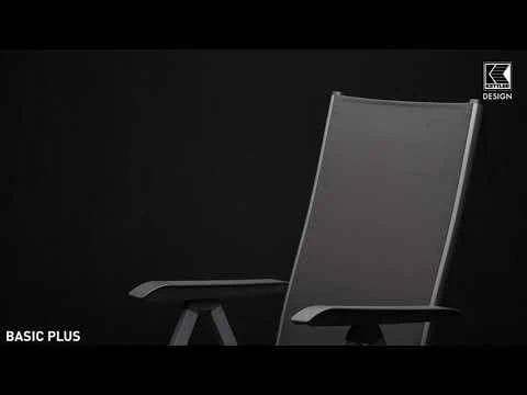 Kettler Basic Plus Relaxsessel Aluminium/Textilene Silber/Anthrazit 4 Kettler Basic Plus Relaxsessel Aluminium/Textilene Silber/Anthrazit – Bild 2