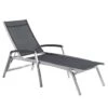 Sieger Bodega Gartenliege Aluminium/Textilene Graphit/Grau -Garten Leben 651049 1