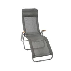 Sungörl Phönix DV Bäderliege Stahl/Textilene/Eschenholz Anthrazit/Grau