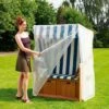 Heinemeyer Schutzhülle Für Strandkorb 125x110x156/135cm, Gitterfolie Transparent -Garten Leben 662467 1