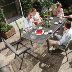 MWH Savoy Klappsessel Streckmetall Eisengrau -Garten Leben 684170 2