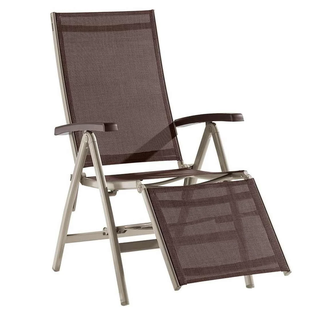 Sieger Bodega Relaxsessel Aluminium/Textilene Champagner/Mocca 3 Sieger Bodega Relaxsessel Aluminium/Textilene Champagner/Mocca