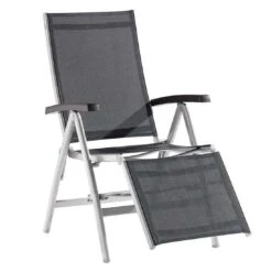 Sieger Bodega Relaxsessel Aluminium/Textilene Graphit/Grau