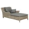 4Seasons Valentine Gartensofa Inkl. Kissen Aluminium/Geflecht Pure