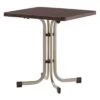Sieger Boulevard Klapptisch 70x70 Cm Stahl/Mecalit Champagner/Schiefer Mocca -Garten Leben 702650 1