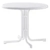 Sieger Boulevard Klapptisch Ø86 Cm Stahl/Mecalit Weiß/Marmor Weiß -Garten Leben 707600 1