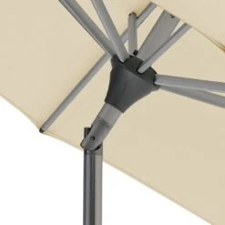 Glatz Alu Twist Mittelstockschirm 240x240cm Eggshell -Garten Leben 709459 2