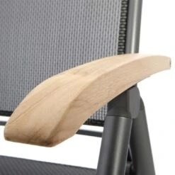 Hartman Raffaelo Klappsessel Aluminium/Textilene Mit Teak-Armlehnen Xerix -Garten Leben 709833 5