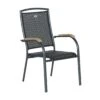 Hartman Raffaelo Stapelsessel Aluminium/Textilene Mit Teak-Armlehnen Xerix 2 Hartman Raffaelo Stapelsessel Aluminium/Textilene Mit Teak-Armlehnen Xerix -Garten Leben 709844 1
