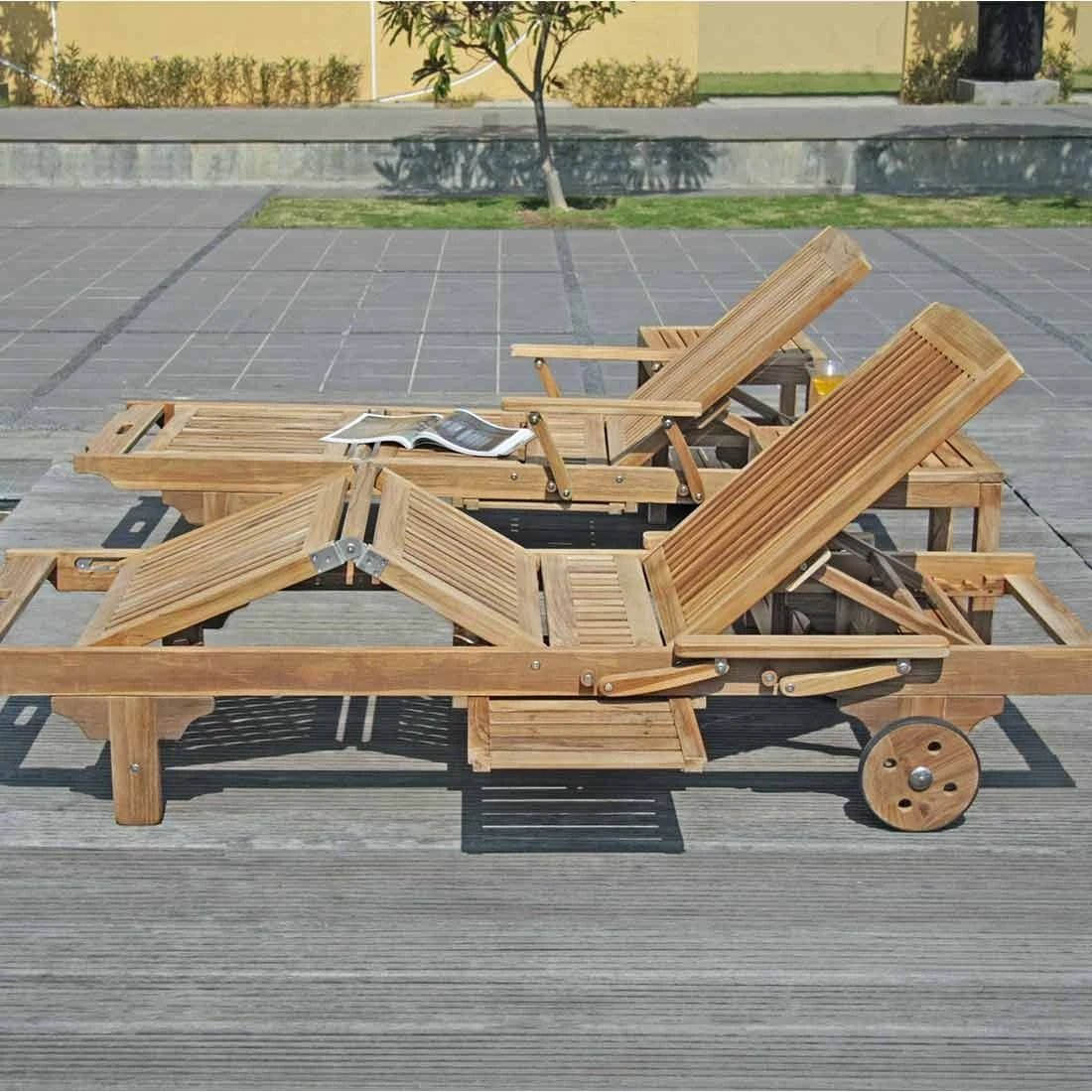 Zebra Mentor Gartenliege Teak Natur 5 Zebra Mentor Gartenliege Teak Natur â Bild 3