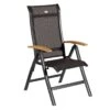 Hartman Alice Klappsessel Aluminium/Textilene Mit Teak-Armlehnen Xerix/Schwarz -Garten Leben 736651 1