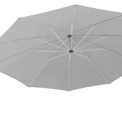 May Mezzo Ampelschirm Rund 300cm HV Silbergrau -Garten Leben 745858 4